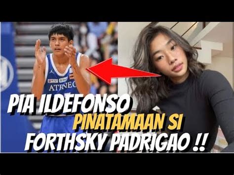 pia ildefenso scandal|Pia Ildefonso Takes a Swipe at Ateneo Star Player Forth Padrigao for.